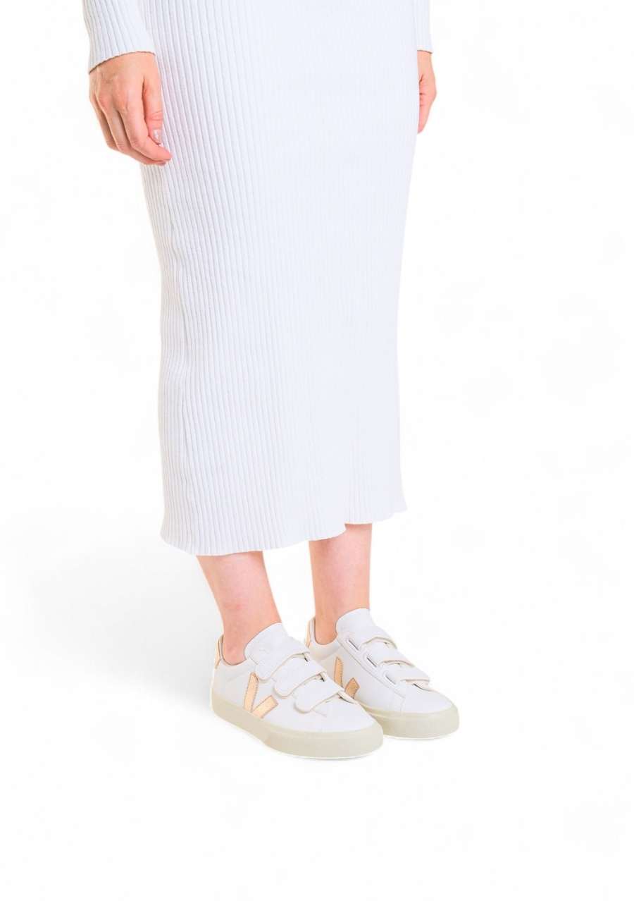 TÊNIS VEJA RECIFE LEATHER WHITE PLATINE