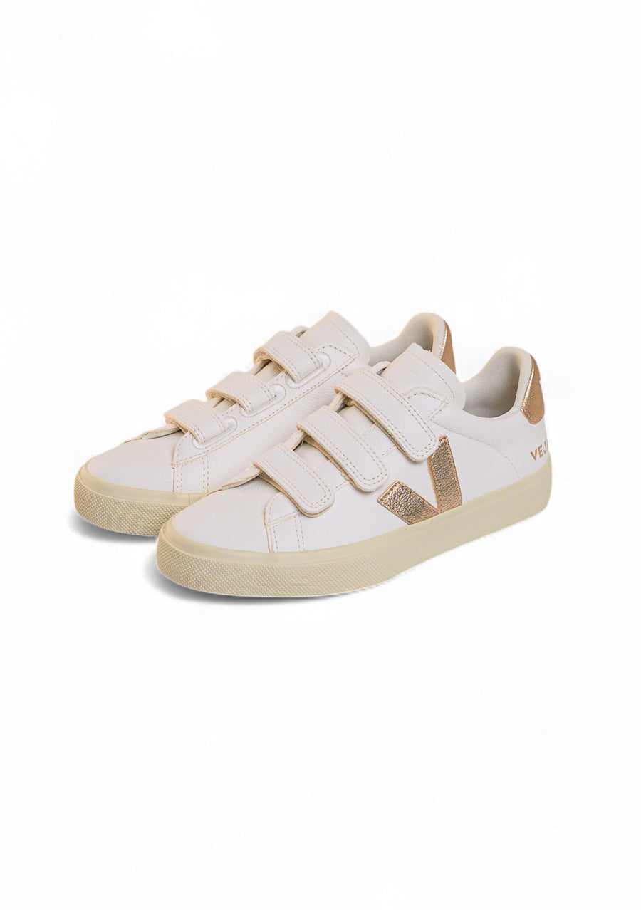 TÊNIS VEJA RECIFE LEATHER WHITE PLATINE