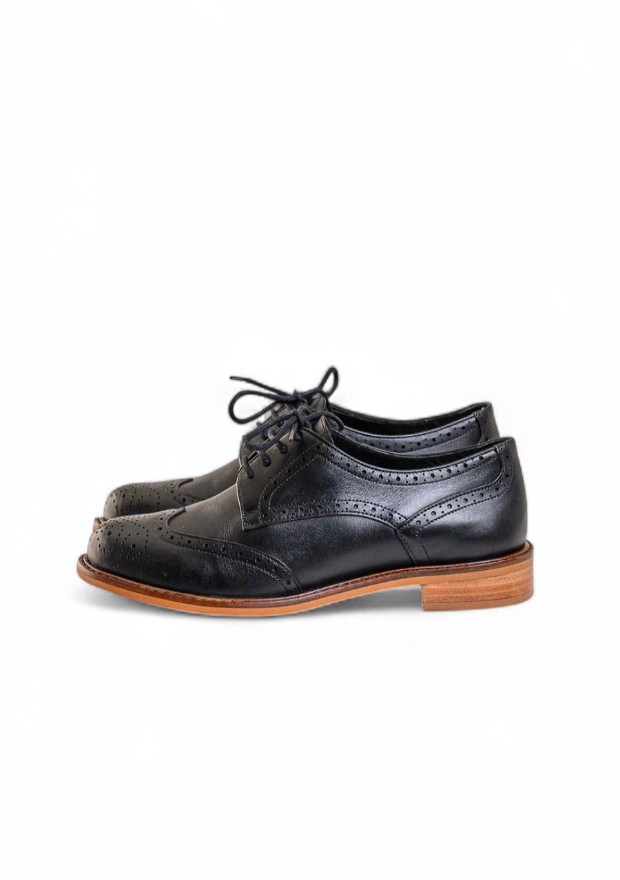 SAPATO ATERRIZA OXFORD FEMININO COURO PRETO