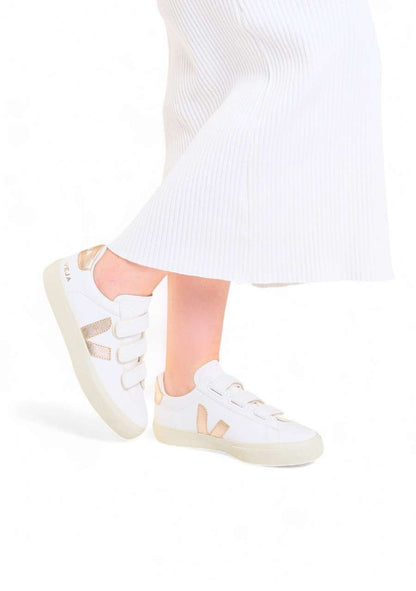 TÊNIS VEJA RECIFE LEATHER WHITE PLATINE