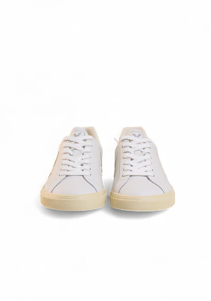 TÊNIS VEJA ESPLAR LOGO LEATHER WHITE SILVER