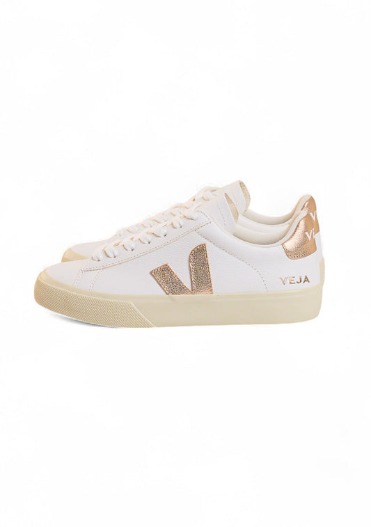 TÊNIS VEJA CAMPO LEATHER WHITE PLATINE